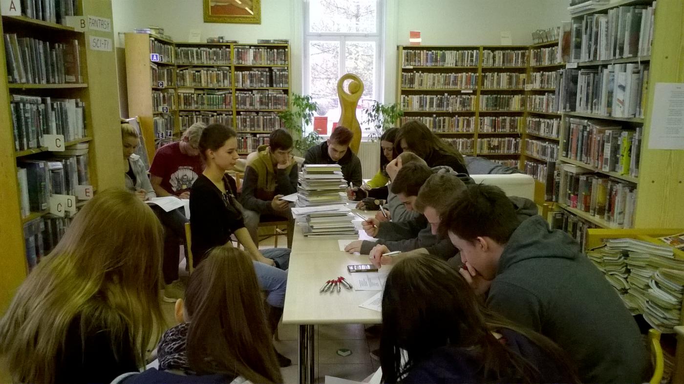 Městská knihovna v Jaroměři – výuková lekce – třídy 3. C a 3. B